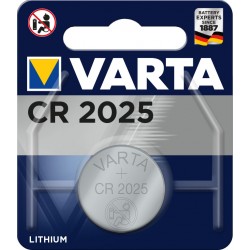 Pile électronique lithium CR2025 Varta.