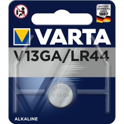 Pile électronique alcaline 1,5V LR44 - V13GA Varta