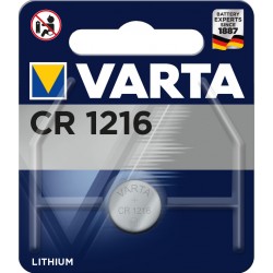 Pile électronique lithium CR1216 Varta