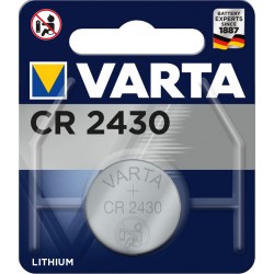 Pile électronique lithium CR2430 Varta.
