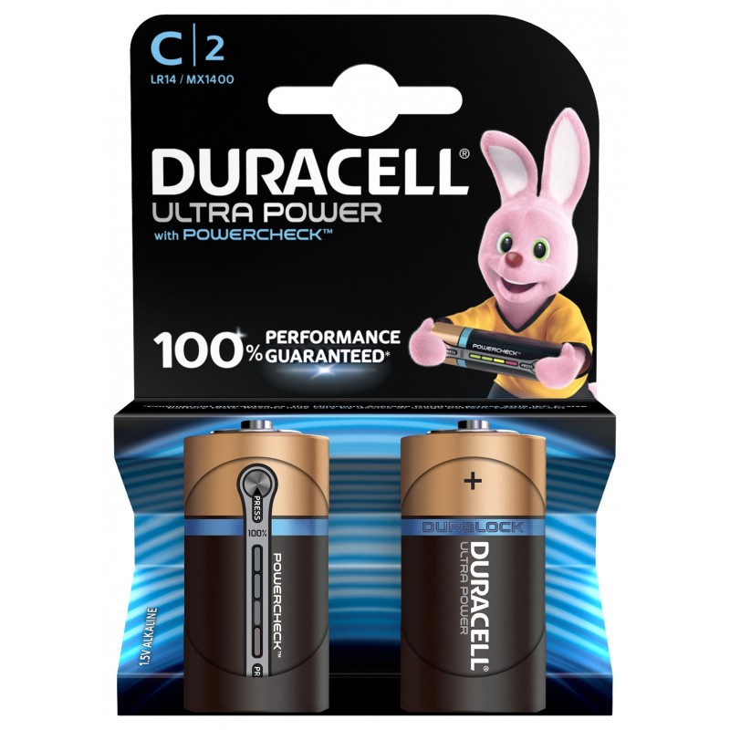 Duracell Plus Power Set de 2 Piles Alcalines Type C : : High-Tech