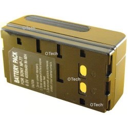 Batterie de caméscope pour SONY NP55 / BP66 / NP77 (2 contacts) Black 6V Ni-MH 4400mAh
