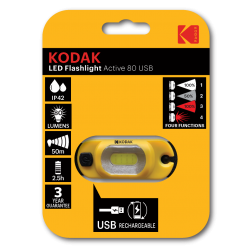 Lampe frontale KODAK LED 80 Lumens Rechargeable