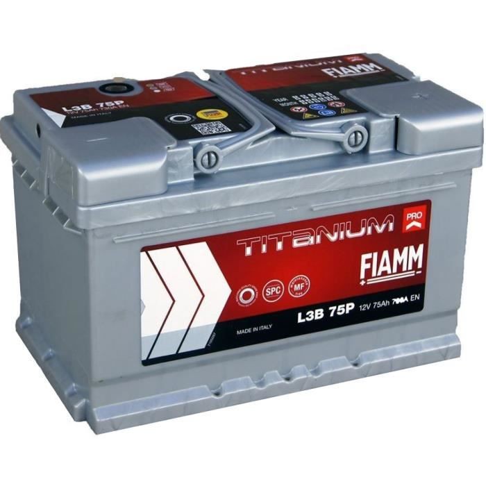 L3B 75 Ah - Batterie de démarrage - FIAMM TITANIUM PRO - AZ Piles  distribution